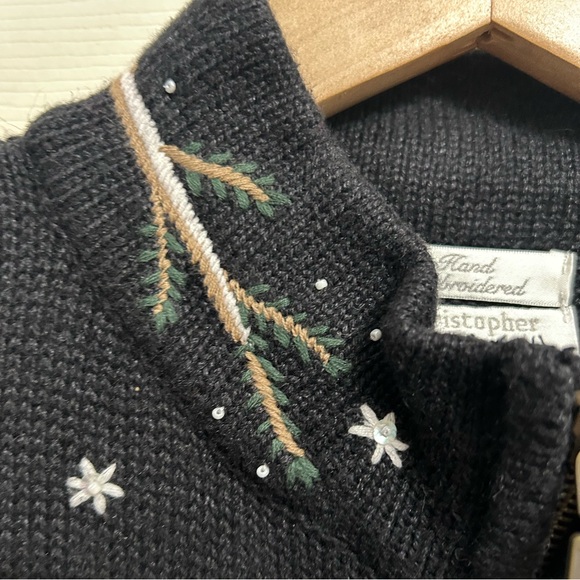 Christopher Banks vintage vest Christmas cardinals embroidered women’s size‎ XL - Picture 5 of 7